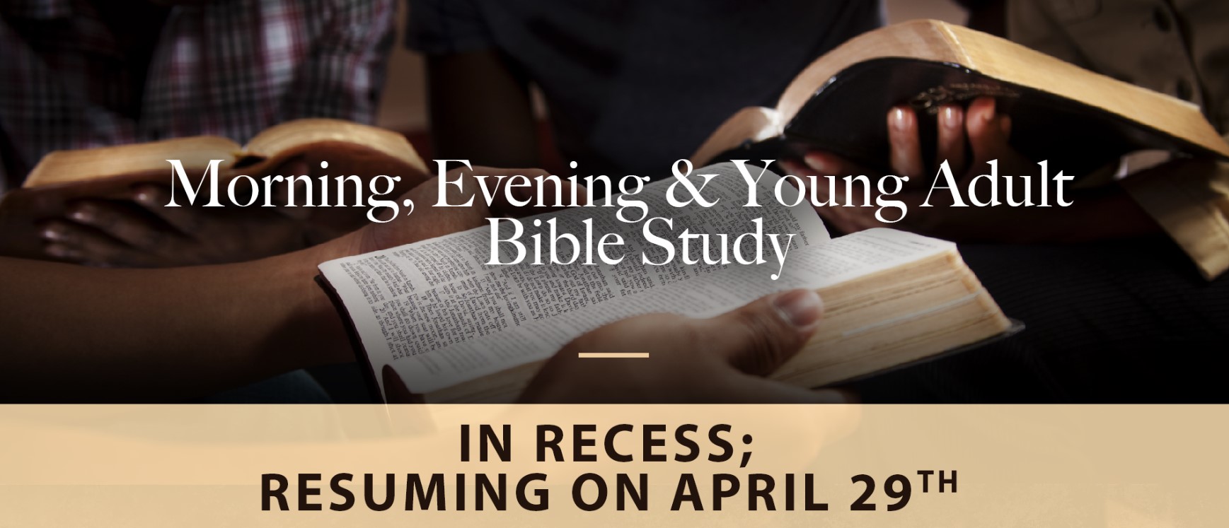 Bible Studies in Recess